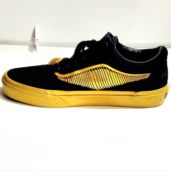 VANS HARRY POTTER GOLDEN SNITCH X OLD SCHOOL SHOES. UNISEX M-Sz:7.5 W-Sz:9 - Picture 2 of 11